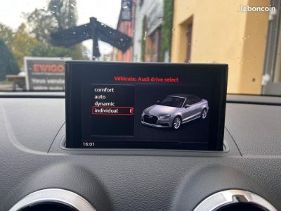 Audi A3 Cabriolet 14 TFSI 115 DESIGN RADAR AV PACK JANTES D'ORIGINES GARANTIE 6 MOIS   - 17