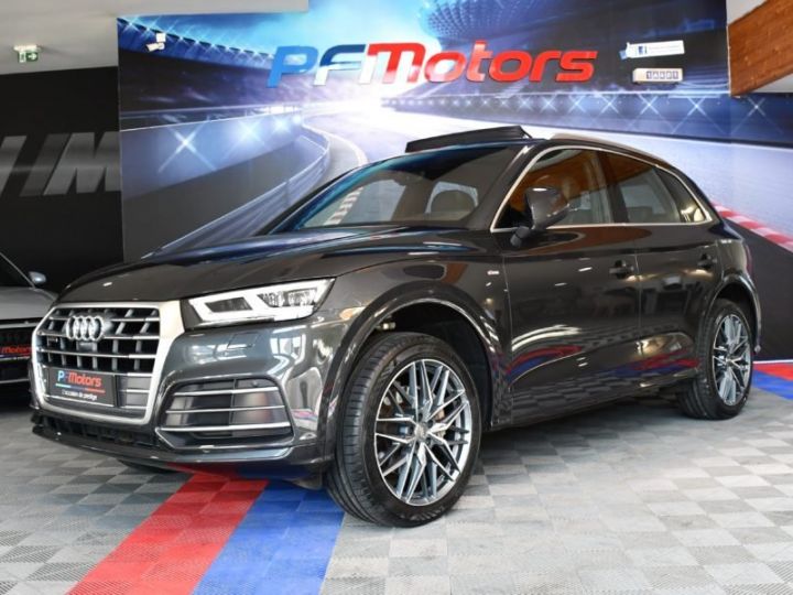 Audi Q5 Sport 40 TDI 190 Quattro GPS Caméra 360 TO Cuir Carbone Attelage Drive Volant Chauffant JA 20 - 1