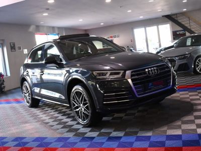 Audi Q5 Sport 40 TDI 190 Quattro GPS Caméra 360 TO Cuir Carbone Attelage Drive Volant Chauffant JA 20   - 2