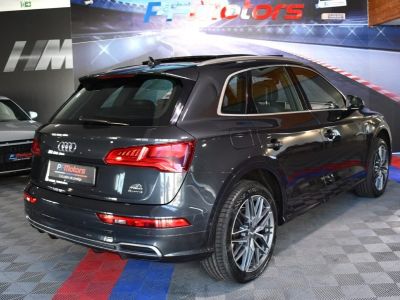 Audi Q5 Sport 40 TDI 190 Quattro GPS Caméra 360 TO Cuir Carbone Attelage Drive Volant Chauffant JA 20   - 4