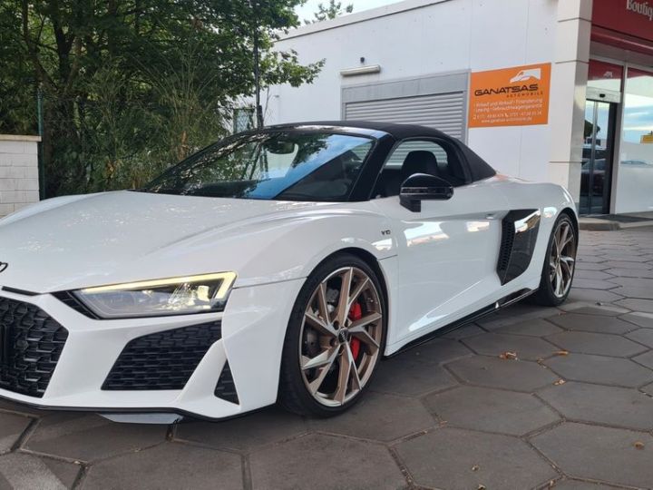 Audi R8 Spyder V10 52L RWD 540 Blanche B&O JA 20" Virtual*Camera*LED*GARANTIE AUDI 11/2024 - 5