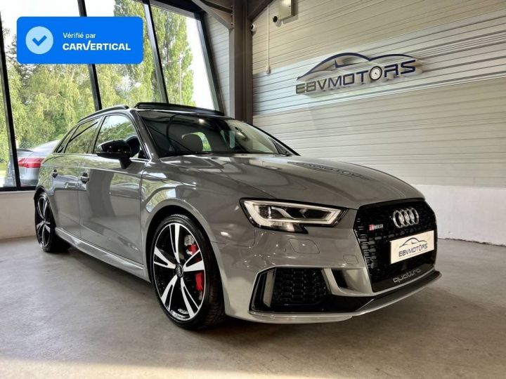 Audi RS3 Sportback 25 TFSI 400 cv quattro toit ouvrant gris nardo - 1